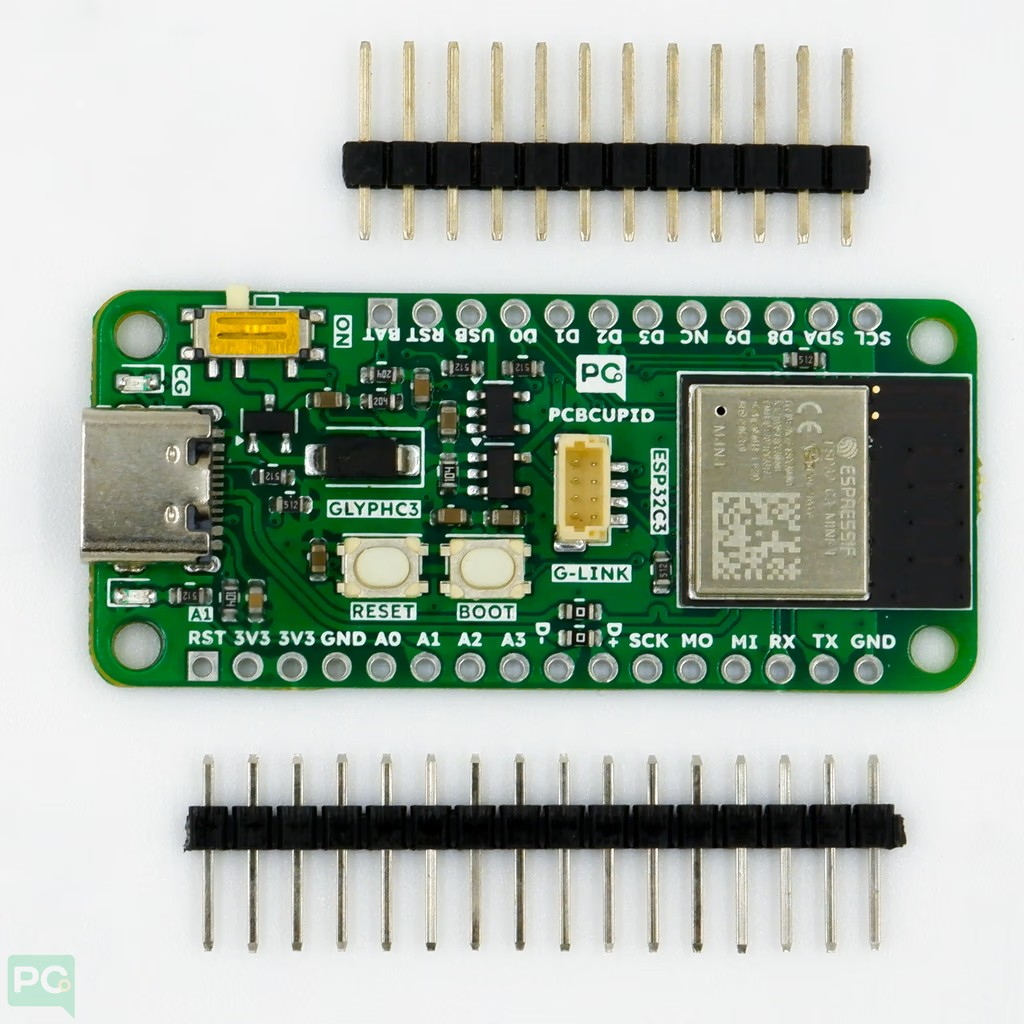 osfqqhvk GLYPH C3 – Compact & Low Cost ESP32C3 DEV Board with Case